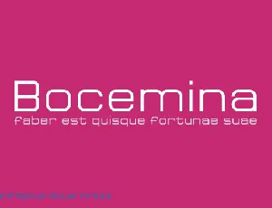 Bocemina font