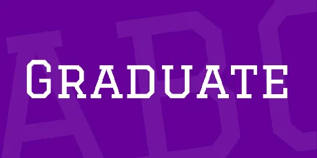 Graduate font