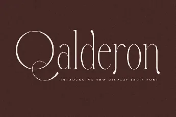 Qalderon font