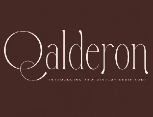 Qalderon font