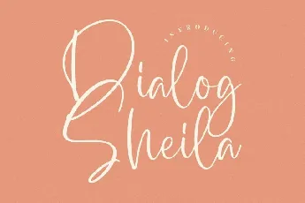 Dialog Sheila font