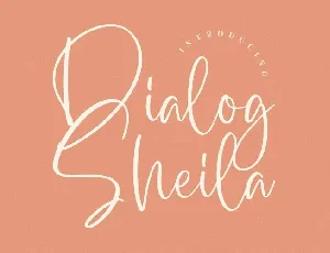 Dialog Sheila font