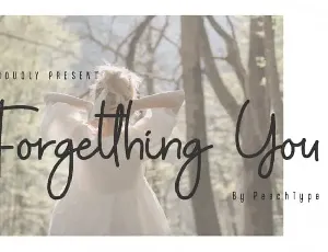 Forgetthing You Handwritten font