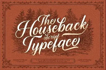 Houseback font