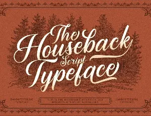 Houseback font