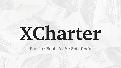 XCharter Serif Family font