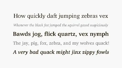 XCharter Serif Family font