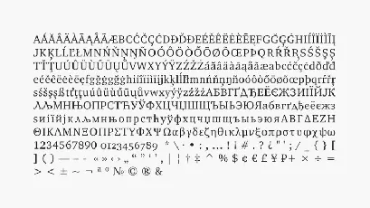 XCharter Serif Family font