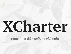 XCharter Serif Family font