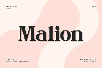 Malion font