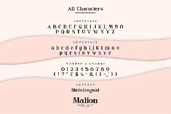 Malion font