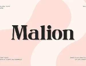 Malion font