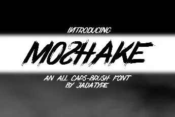 Moshake font