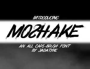 Moshake font