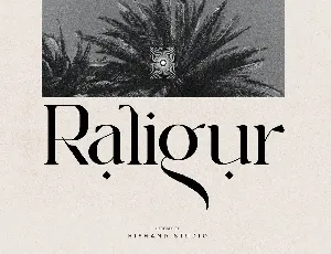 Raligur font