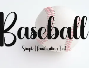 Baseball Script Typeface font