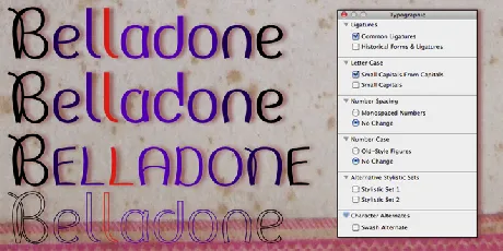 Belladone font