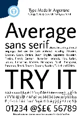 Average Sans font