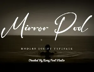 Mirror Pool font