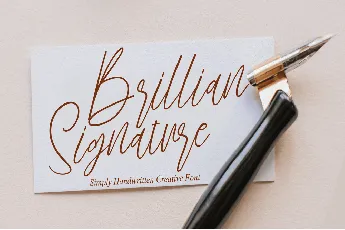 Brillian Signature font