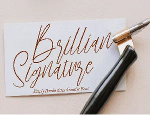 Brillian Signature font