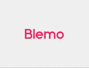 Blemo Sans Serif font