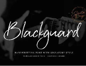 Blackguard font