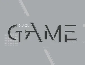 Quick Game font