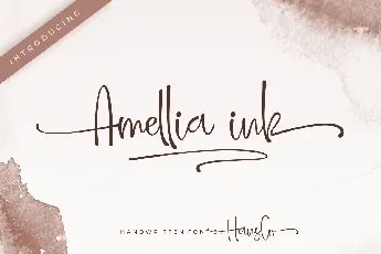 Amellia Ink font