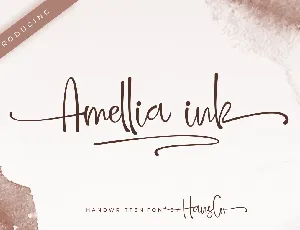 Amellia Ink font