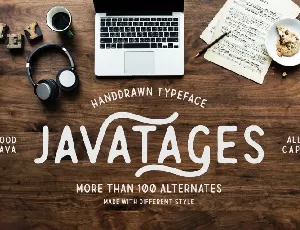 Javatages Typeface font