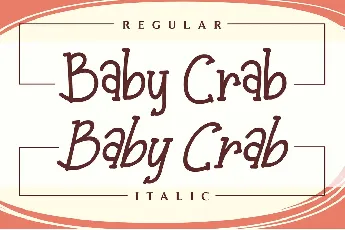 Baby Crab font