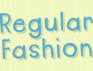 Regular Fashion DEMO font