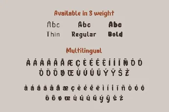 BENAH Personal Use font