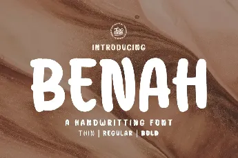 BENAH Personal Use font