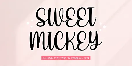 Sweet Mickey font