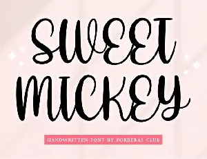 Sweet Mickey font