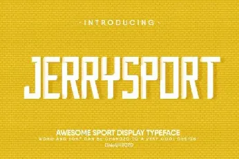 JerrySport Display font