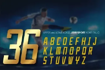 JerrySport Display font