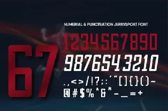 JerrySport Display font