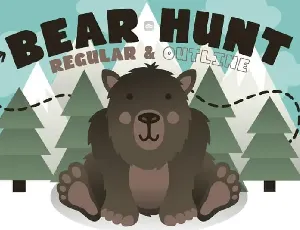 Bear Hunt Display font