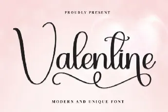 Valentine Calligraphy font