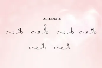 Valentine Calligraphy font