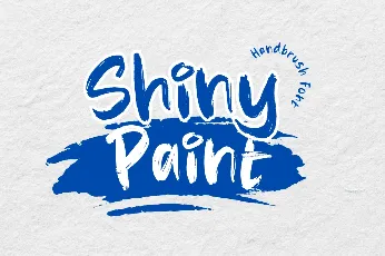 Shiny Paint font