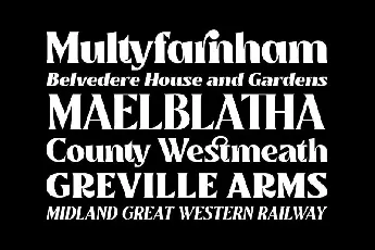 Mullingar Display Typeface font