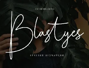 Blastyes Signature font