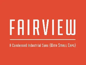 Fairview font