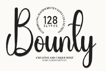 Bounty Script font