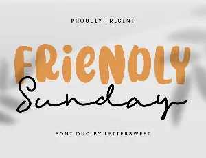 Friendly Sunday Script font