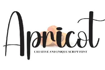 Apricot Script font